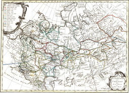Карта Академических экспедиций по Российской империи