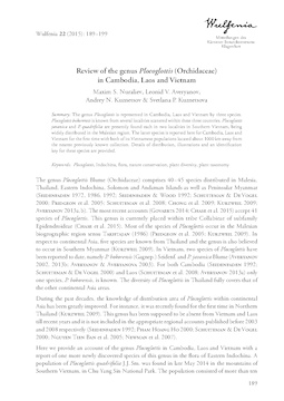 Review of the genus Plocoglottis (Orchidaceae) in Cambodia, Laos and Vietnam