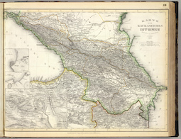 Karte des Kaukasischen Isthmus (1856)